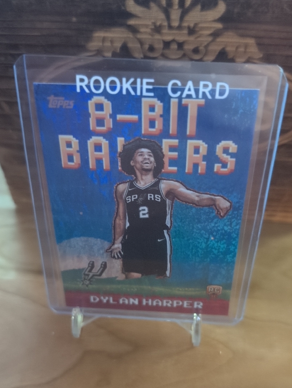 2025-26 Topps Dylan Harper 8-Bit Ballers Rookie Card Shimmer SP Spurs